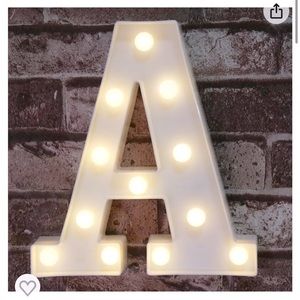 Marquee light up letter